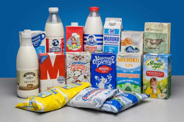 Молоко от разных производителей