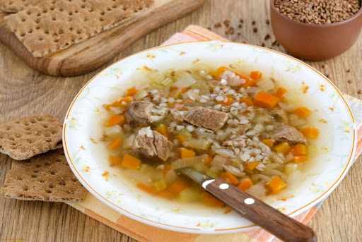 Гречневый суп с мясом калорийность